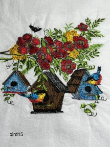 kitchen towels, embroidered