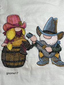 kitchen towels, embroidered