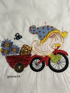 kitchen towels, embroidered