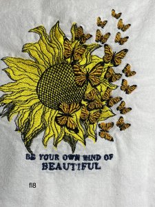 kitchen towels, embroidered