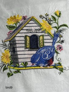 kitchen towels, embroidered