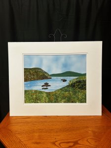 The River's Bend - Original Fabric Landscape Art