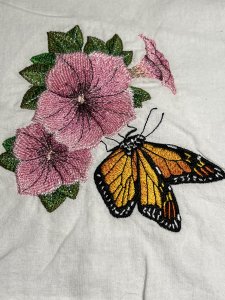 kitchen towels, embroidered