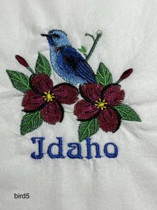 kitchen towels, embroidered