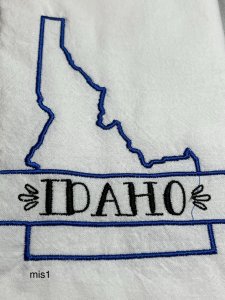 kitchen towels, embroidered