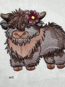 kitchen towels, embroidered