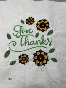 kitchen towels, embroidered
