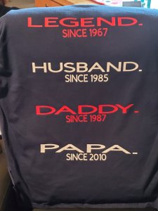 T-shirts - Unisex... can make any size, any color either on cotton &/or polyester - your choice.  DTF, Sublimation, or Vinyl - your choice. Just message ahead of time because sometimes it can take upwards of 2 weeks to receive some items. 2XL -4XL ADDITIONAL $3.00, 5XL AND UP - ADD AN ADDITIONAL $5.00