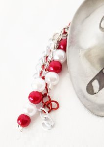 Etched Spoon Ornament, Charm, or Decor: Candy Cane