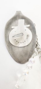 Etched Spoon Snowman Head