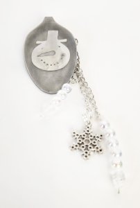 Etched Spoon Snowman Head