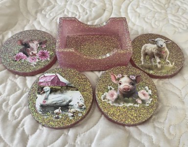 Barnyard Babies Coaster Set