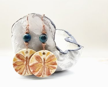 Butterfly Clay Dangle Earrings