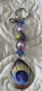 Hand Beaded Keychain