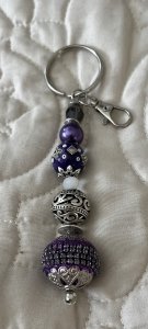 Hand Beaded Keychain