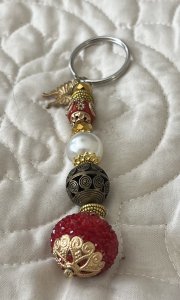 Hand Beaded Keychain
