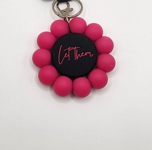 Let Them Flower Keychain