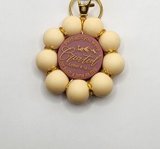 Created for This Time Flower Keychain