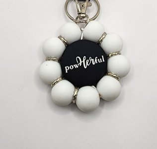 Powherful Flower Keychain