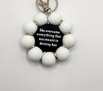 Powherful Flower Keychain