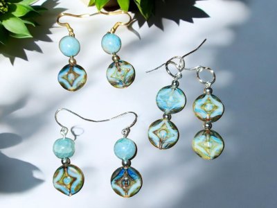 Native inspired dangle earrings