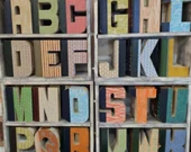 Vintage Book Letters