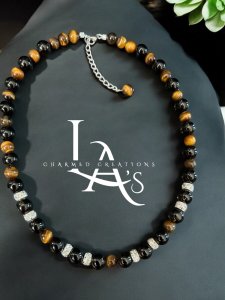 Golden Cats Eye & Black Onyx