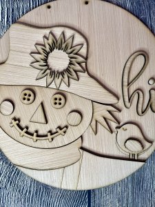 Scarecrow Hi Door Hanger Blank