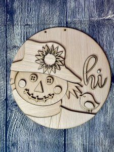 Scarecrow Hi Door Hanger Blank