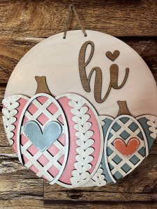 Sweater Pumpkin Hi Wood Door Hanger