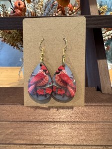 Cardinal Earrings 2