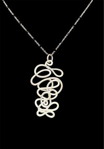 Anodized Aluminum Freeform Necklace