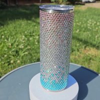 Triple Cotton Candy Bling Tumbler