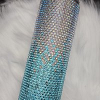 Teal Ombre Bling Tumbler