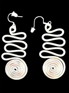 Anodized Aluminum Egyptian like Earrings