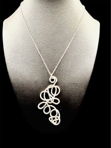 Anodized Aluminum Abstract Statement Necklace