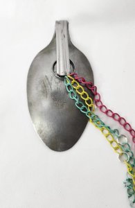 3 Crosses Etched Spoon Charm