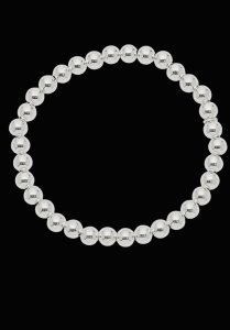 Sterling Silver Beaded Bracelet (5m)