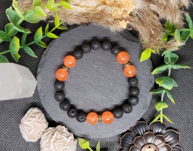 Orange Calcite Bracelet