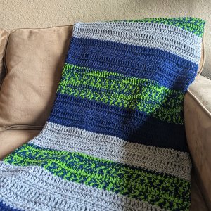 City Trail Striped Lap Blanket