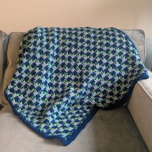 City Trail Mini-Check Plaid Baby Blanket