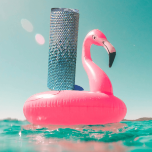 Beachy Bling Tumblers, Beach Cups, Beach Drinkware, Beach Bling, Beachy Bling Cups, Beach Bling Cups