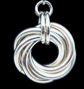 Sterling Silver Love Knot Necklace