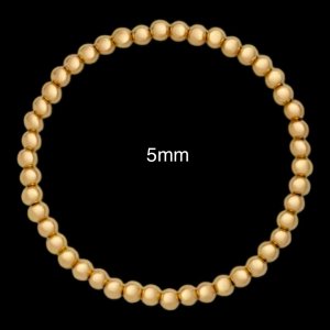 Gold Filled Beaded Bracelet (5mm)