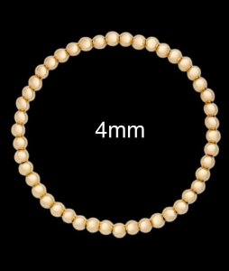 Gold Filled Beaded Bracelet (4mm)