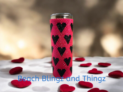 Bling Valentine's Day, Heart, I Love You, Express Love, Love, XO Tumbler - Preorder