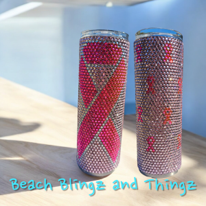 Breast Cancer Awareness Bling Tumblers - Preorder