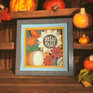 3D Layered Fall Shadow Box
