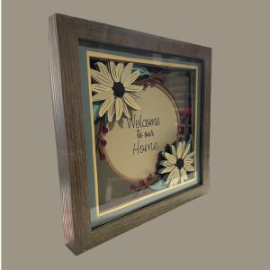 3D Layered "Welcome to Our Home" Shadow Box