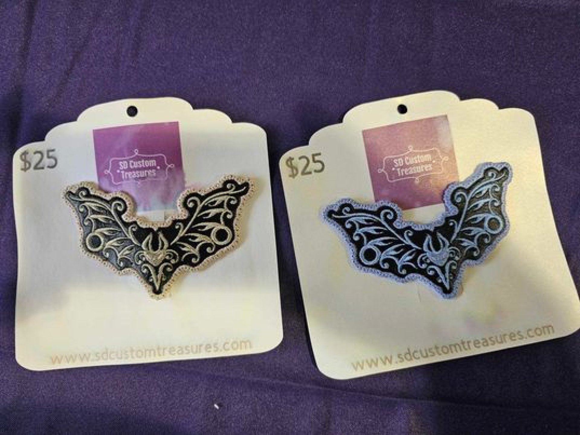 Embroidered Hair Barrette Touch of Artisan Handmade Products by